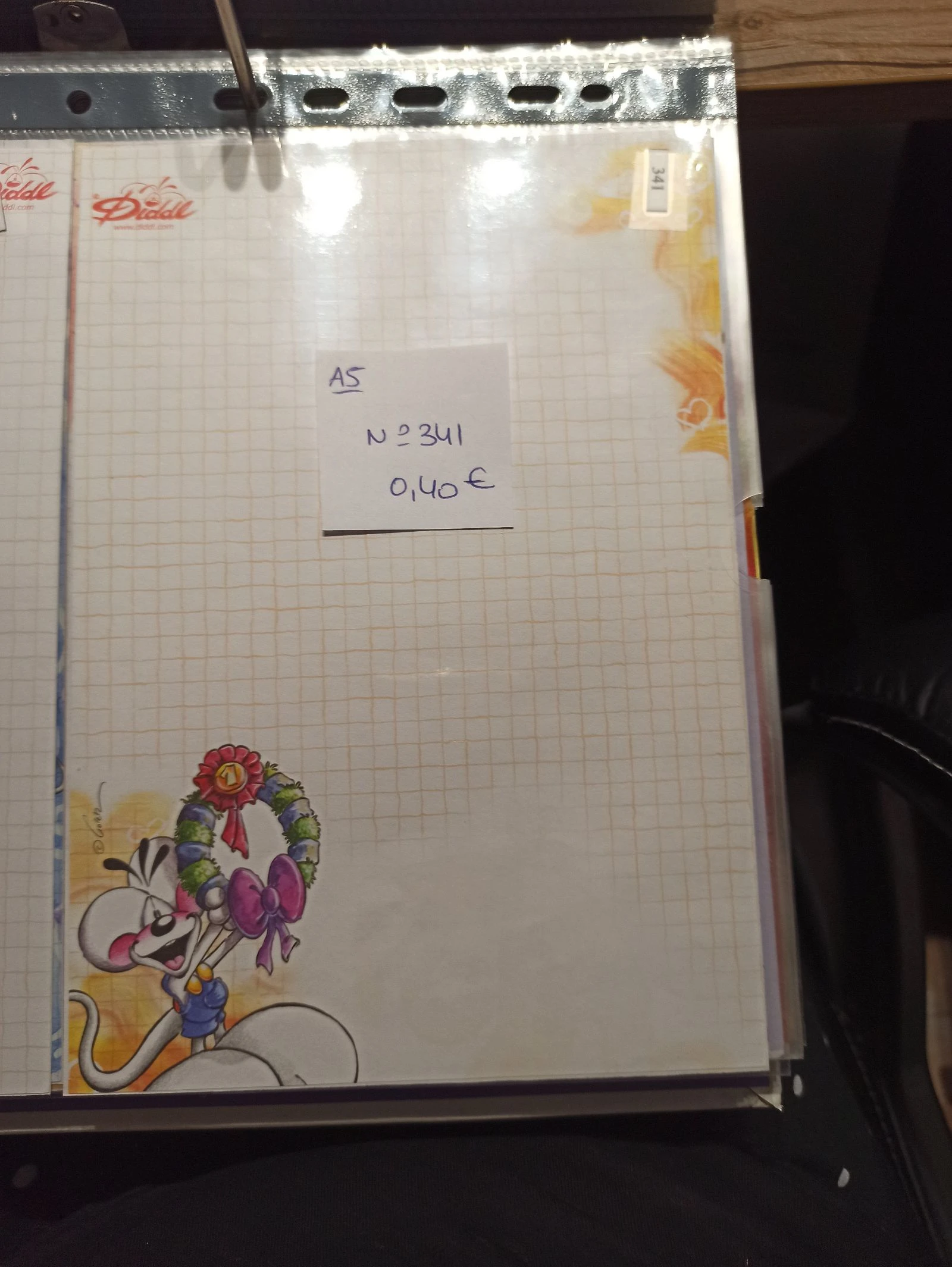 Feuille Diddl A5 341 0,40e 